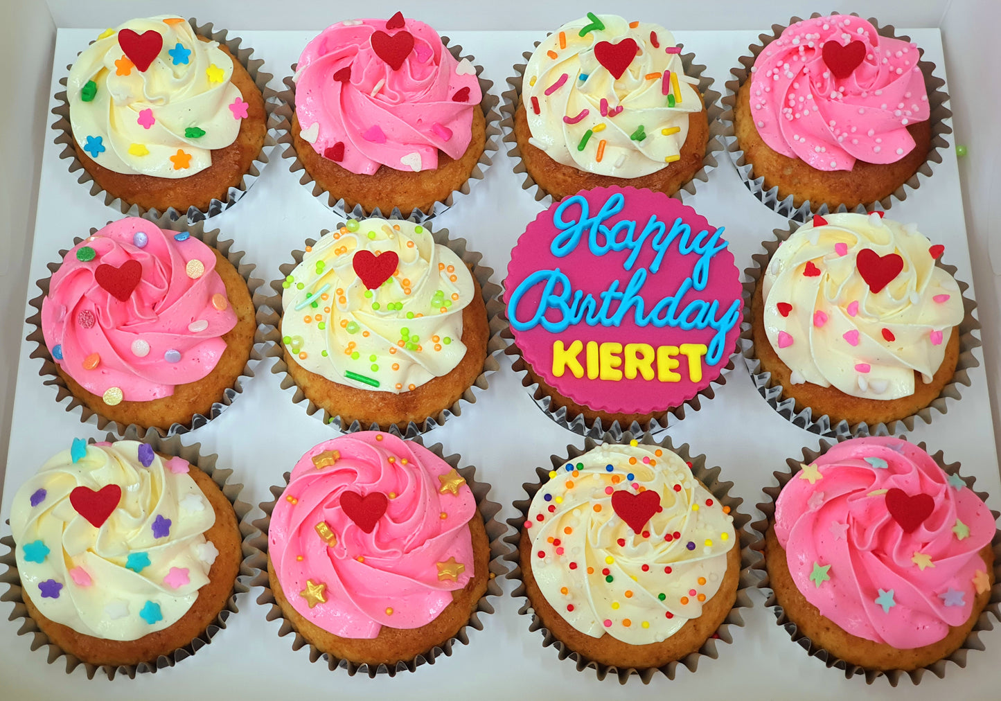 Birthday Cupcakes (Box of 12) - Cuppacakes.com.sg Singapore