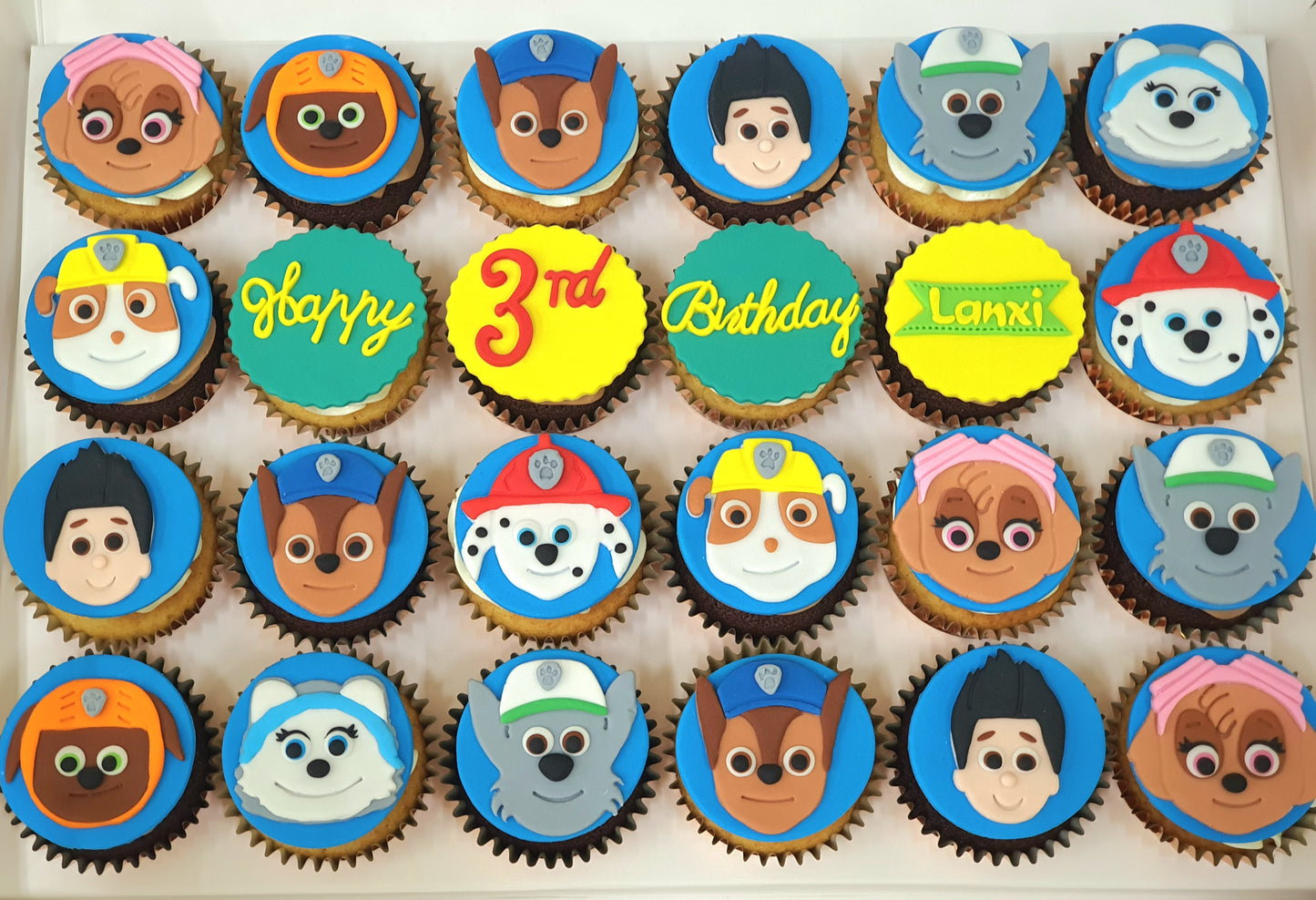 Paw Patrol Cupcakes (Box of 12) - Cuppacakes.com.sg Singapore