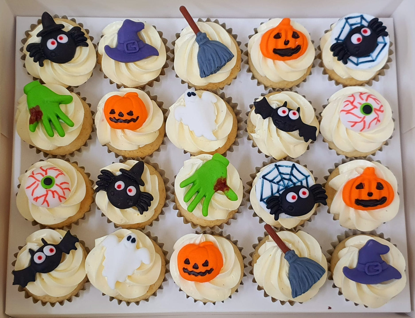 Halloween Mini Cupcakes - Mini Spooks (Box of 20) - Cuppacakes.com.sg Singapore