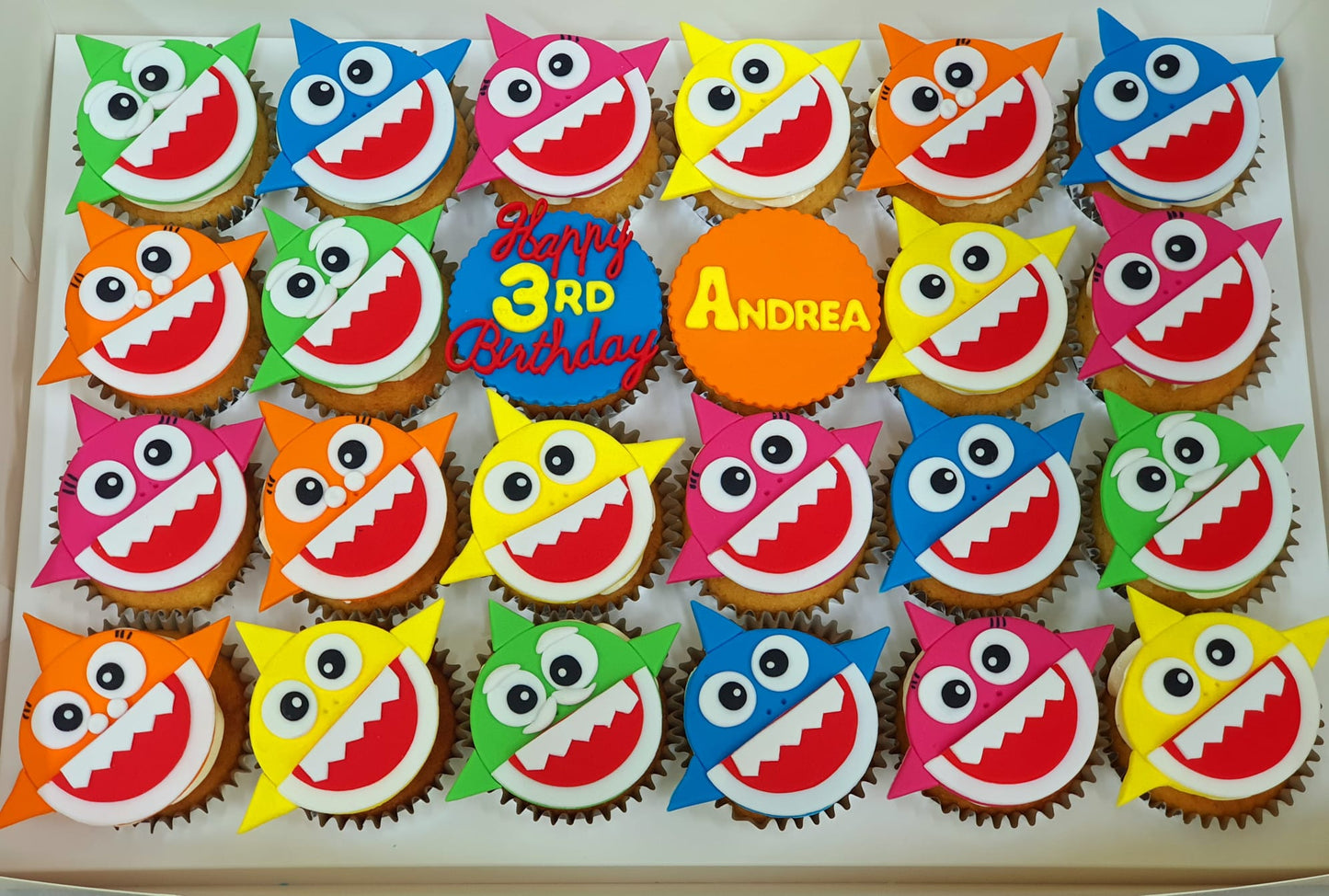Baby Shark Medley Cupcakes (Box of 12) - Cuppacakes.com.sg Singapore