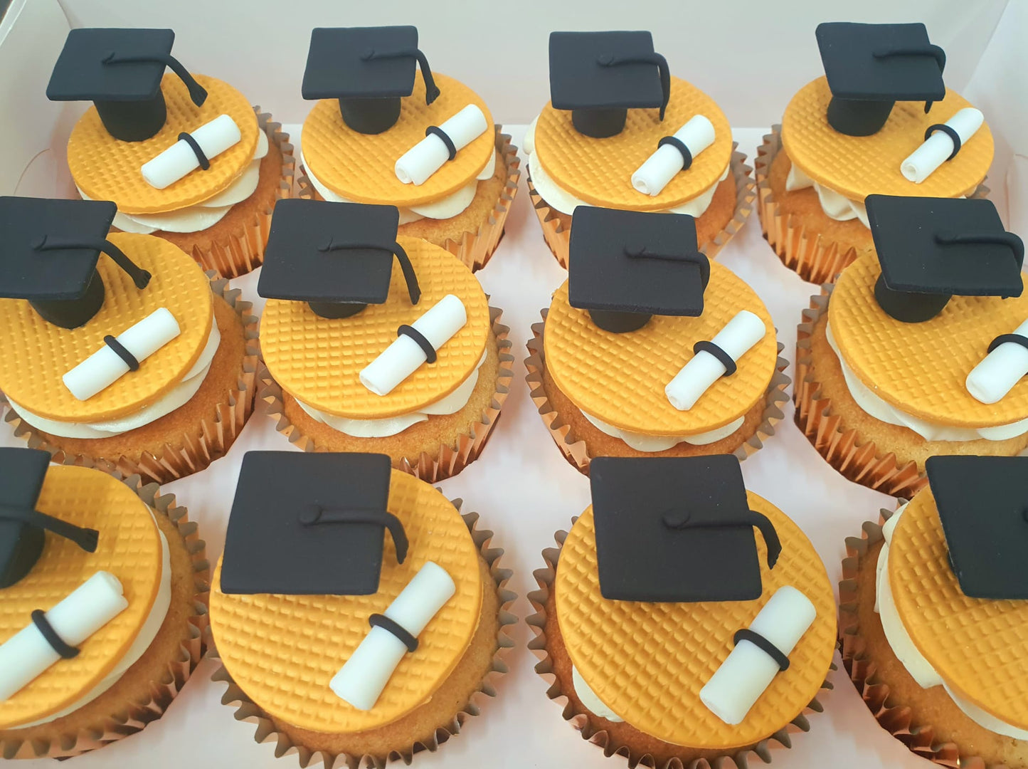 Graduation Cupcakes (Box of 12) - Cuppacakes.com.sg Singapore