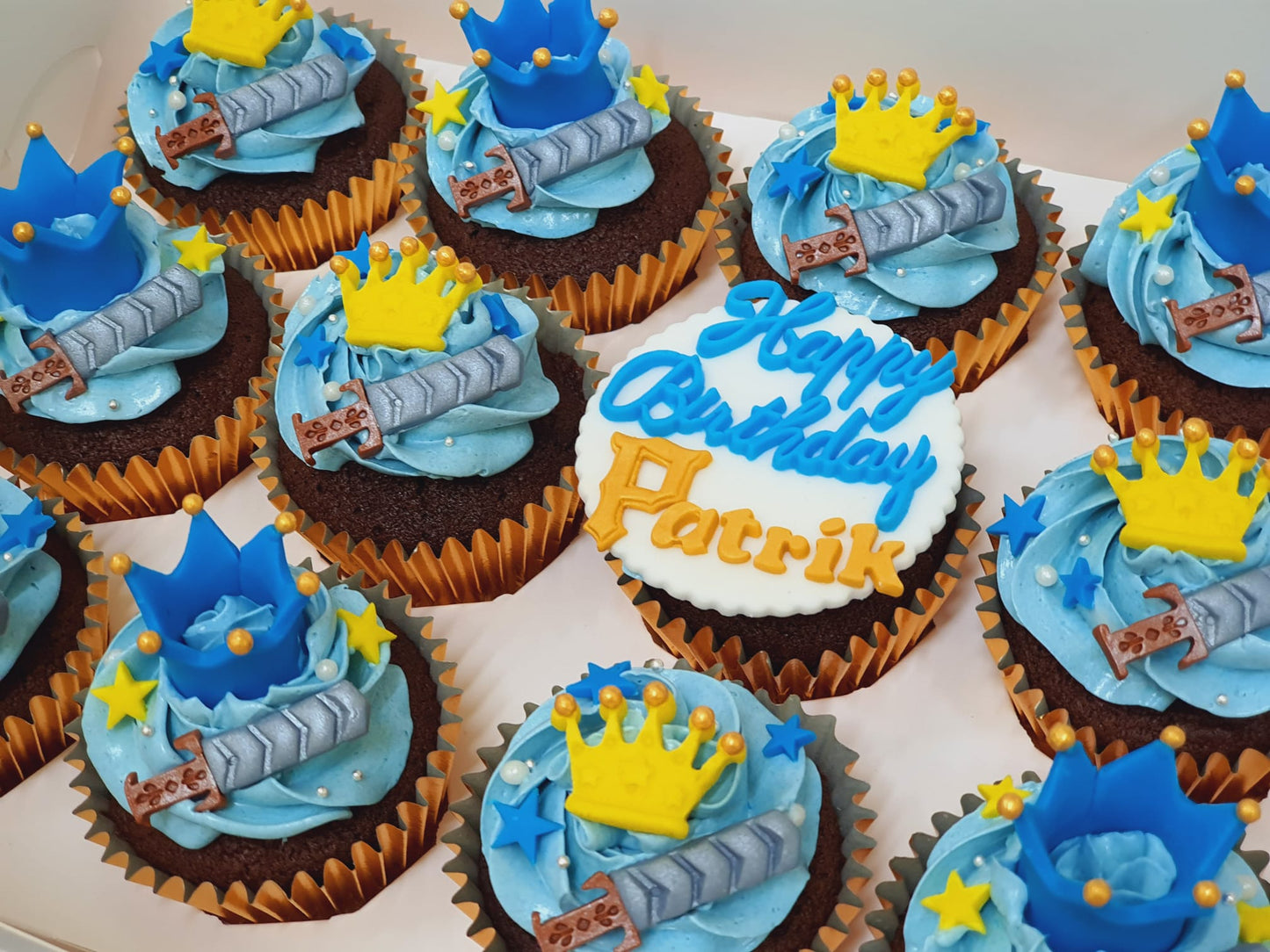 Little Prince Cupcakes (Box of 12) - Cuppacakes.com.sg Singapore