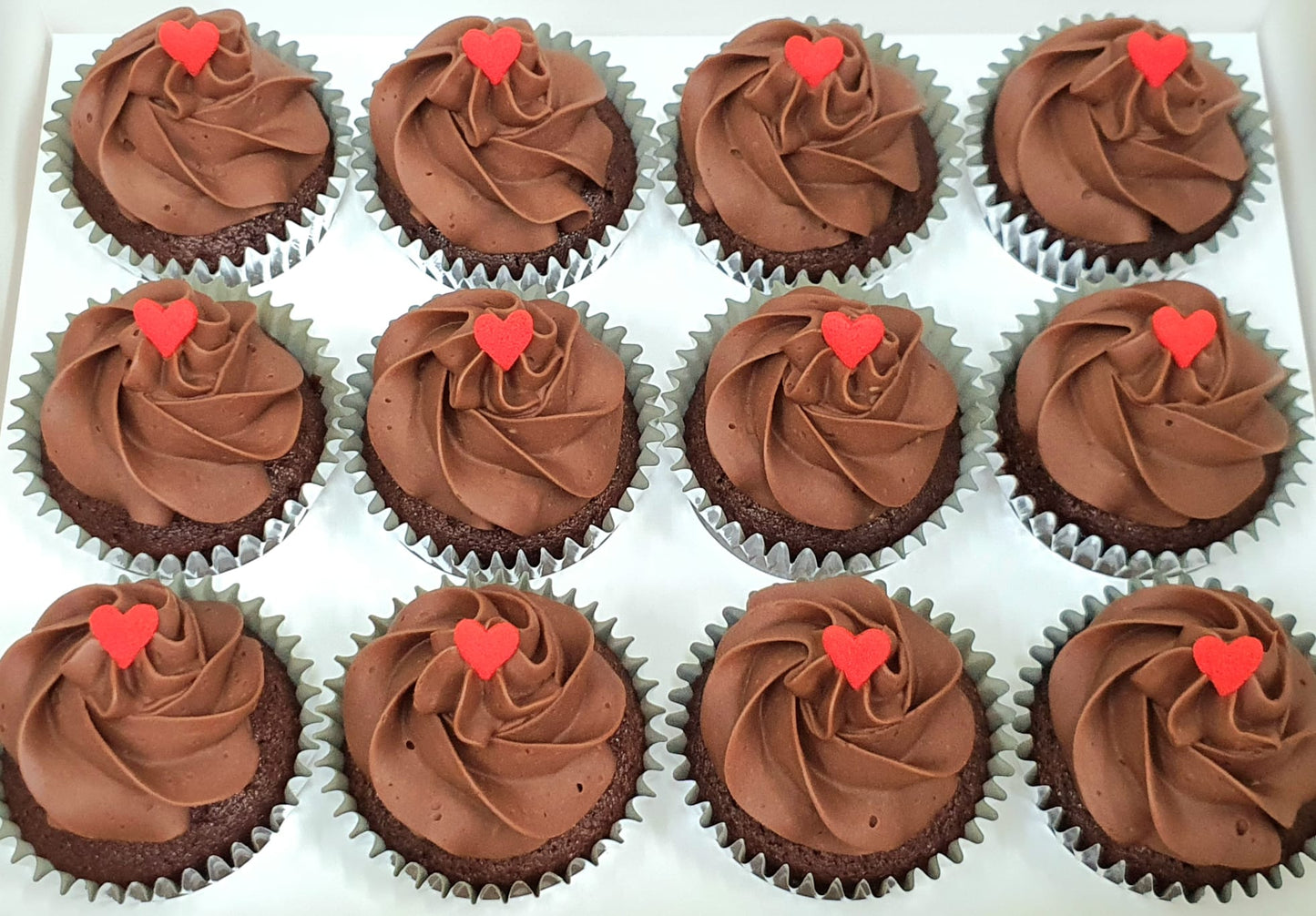 Bliss Choco (Dark Chocolate) Cupcakes (Box of 12) - Cuppacakes.com.sg Singapore