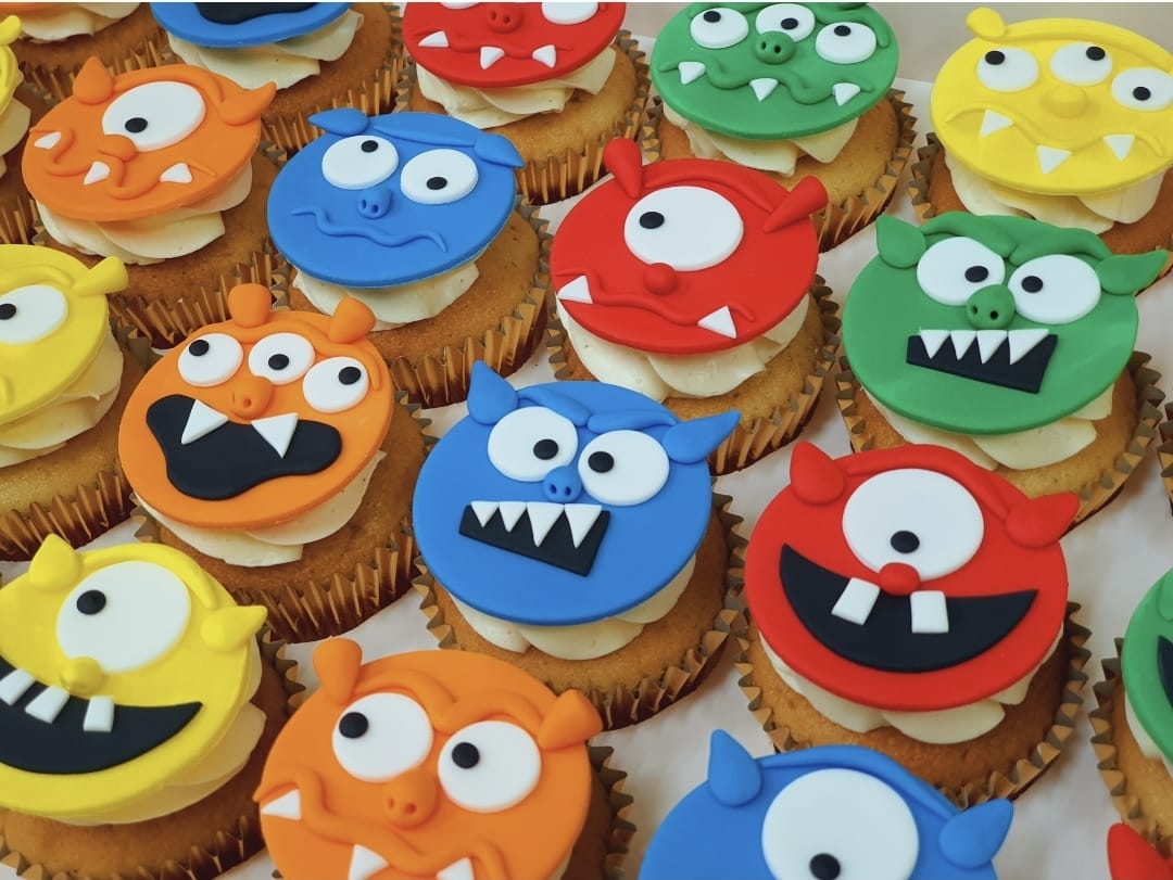 Silly Monster Cupcakes (Box of 12) - Cuppacakes.com.sg Singapore