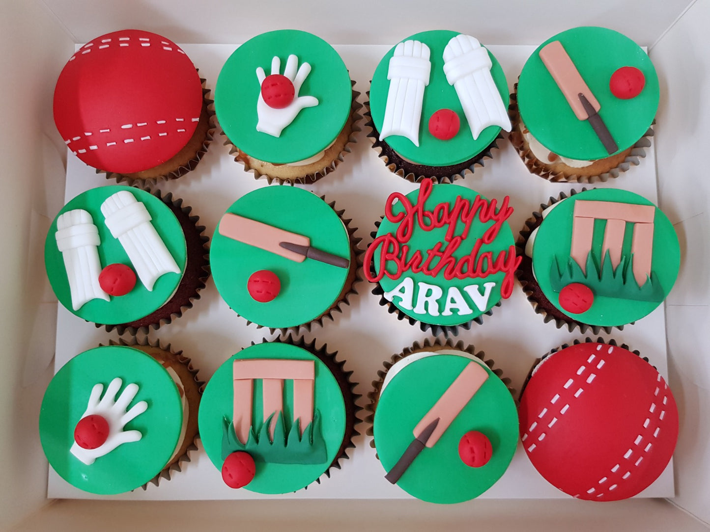 Cricket Cupcakes (Box of 12) - Cuppacakes.com.sg Singapore