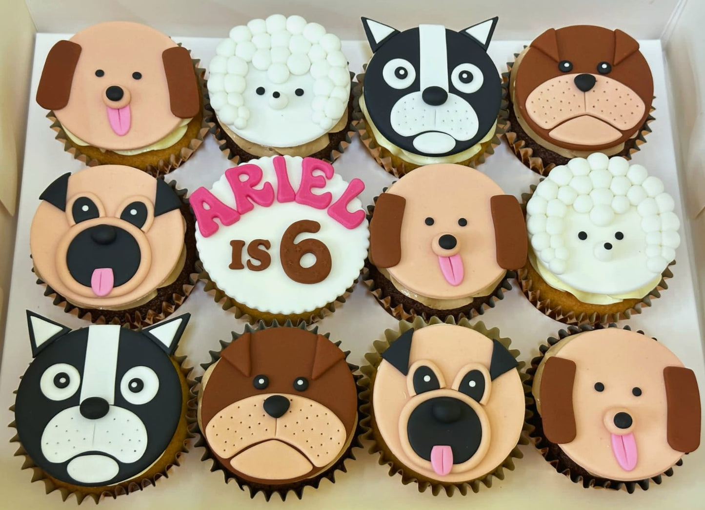 Puppy Theme Cupcakes (Box of 12)