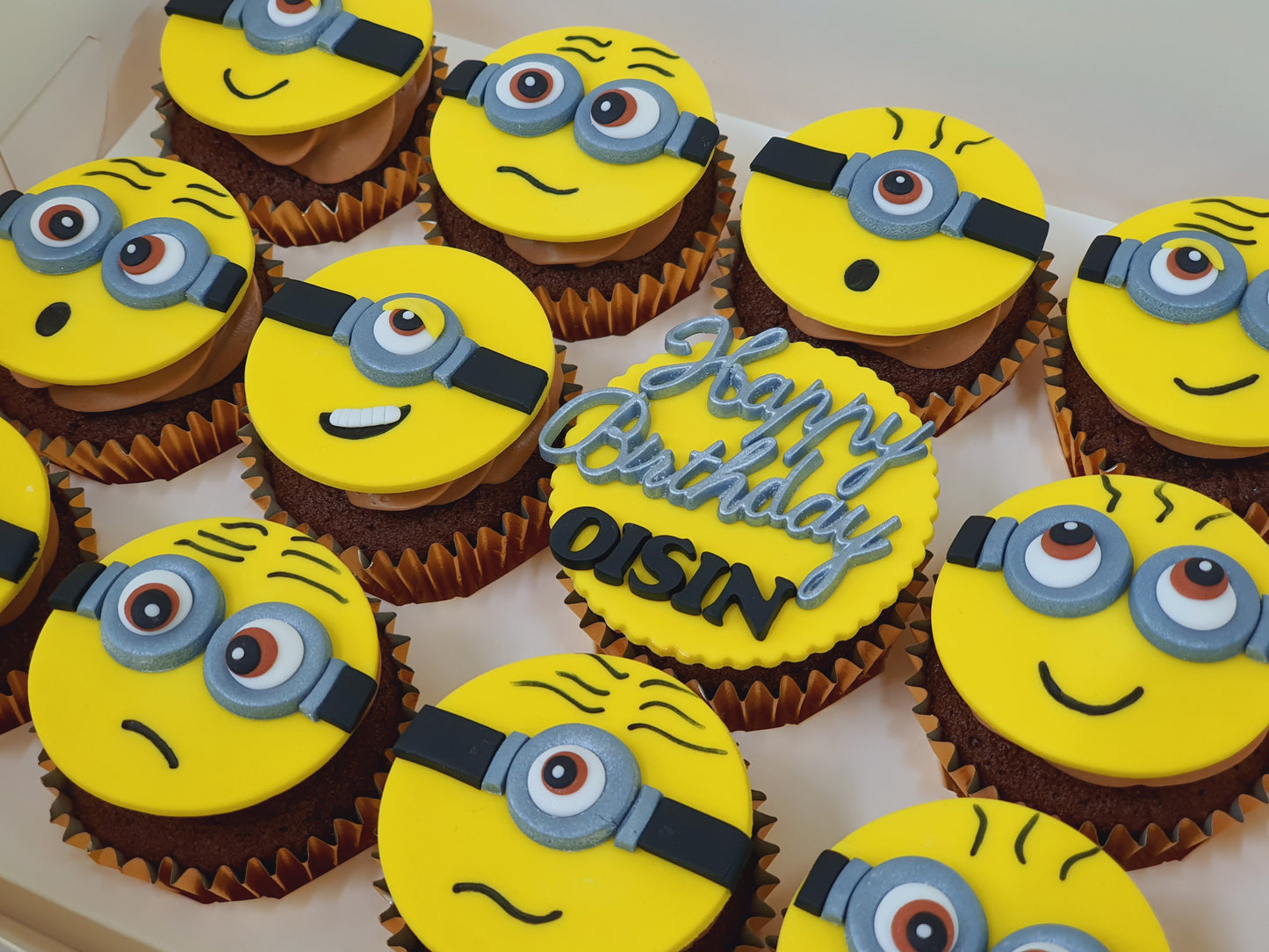 Minion Cupcakes (Box of 12) - Cuppacakes.com.sg Singapore