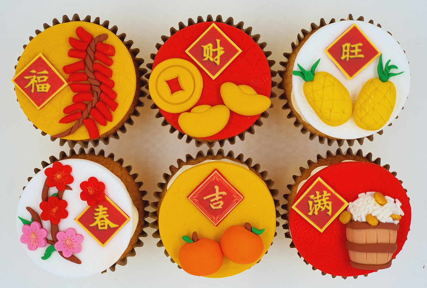 CNY Cupcakes - Bountiful New Year - Cuppacakes.com.sg Singapore