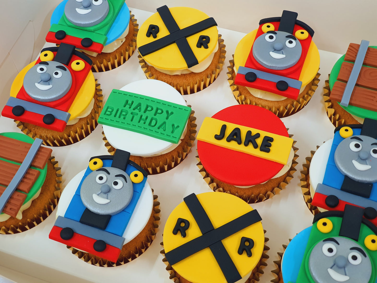 Thomas & Friends Cupcakes (Box of 12) - Cuppacakes.com.sg Singapore