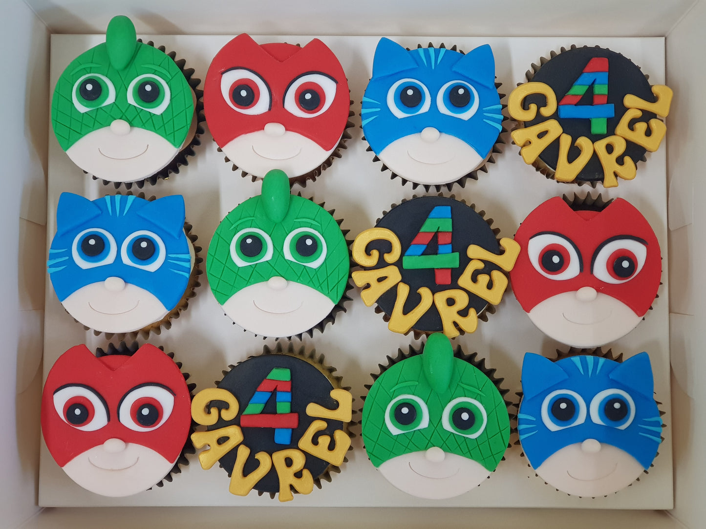 PJ Masks Cupcakes (Box of 12) - Cuppacakes.com.sg Singapore