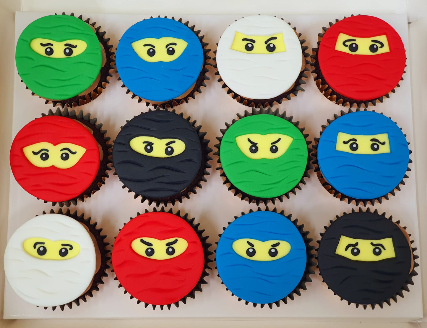 Ninja Themed Cupcakes (Box of 12) - Cuppacakes.com.sg Singapore