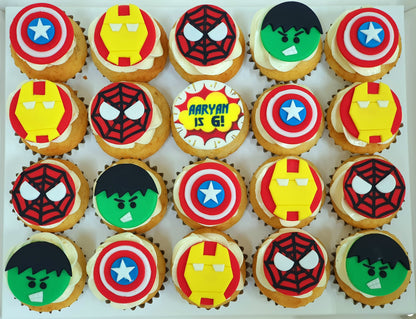 DC Super Hero Printed CupCakes