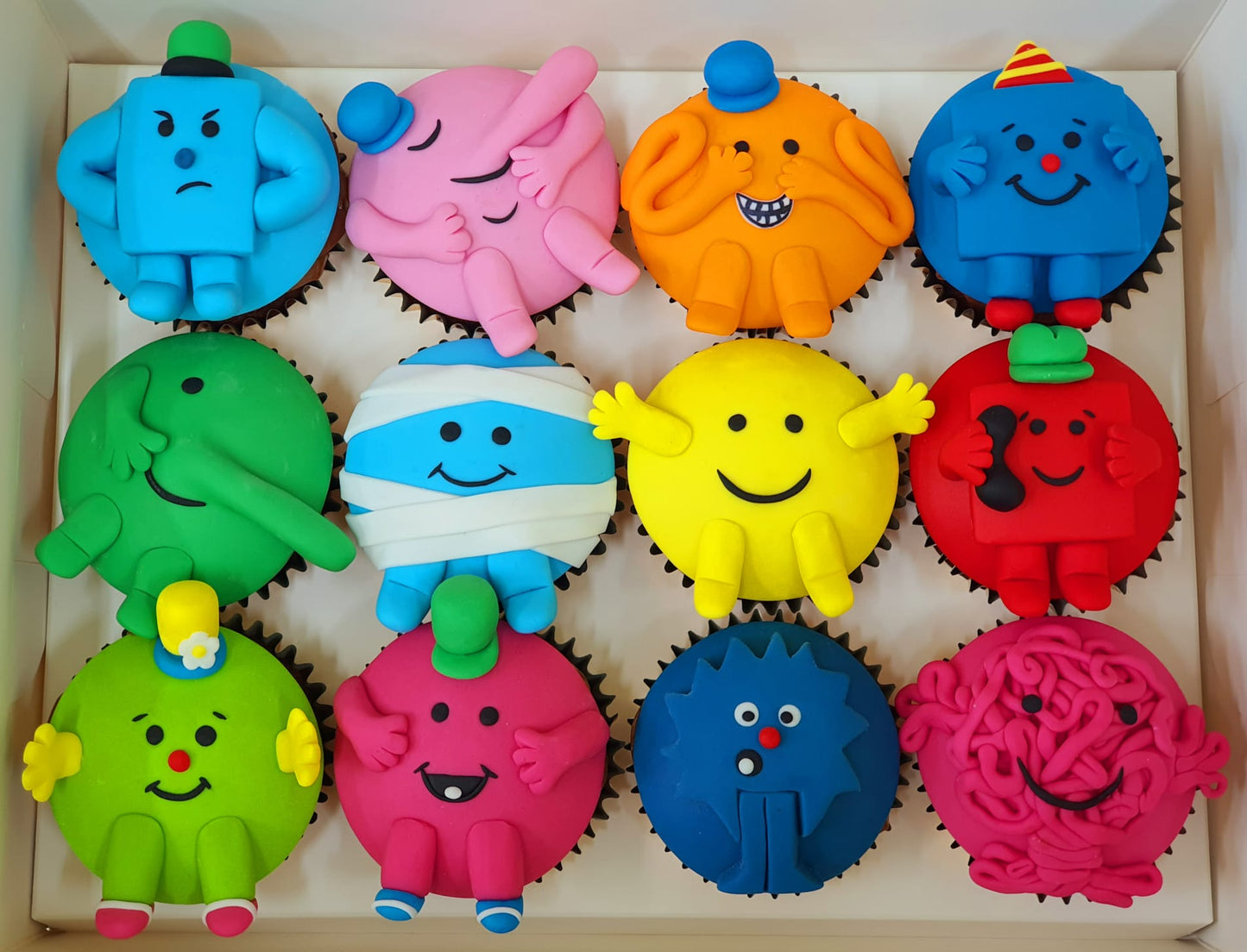 Mr Men Cupcakes (Box of 12)