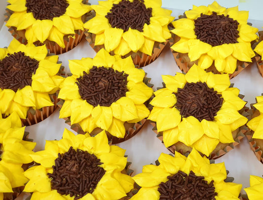 Sunflower Cupcakes (Box of 12)