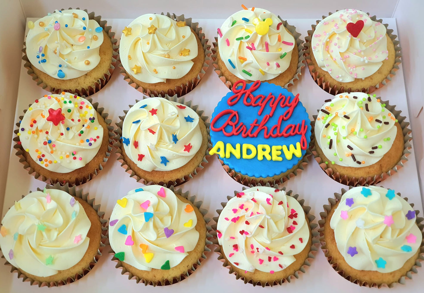 Birthday Cupcakes (Box of 12)