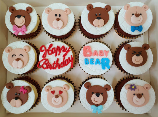 Beary Cute Cupcakes (Box of 12)