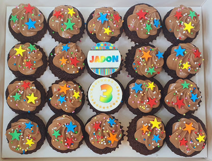 Star Spinkles Mini Cupcakes (Box of 20) - Cuppacakes.com.sg Singapore