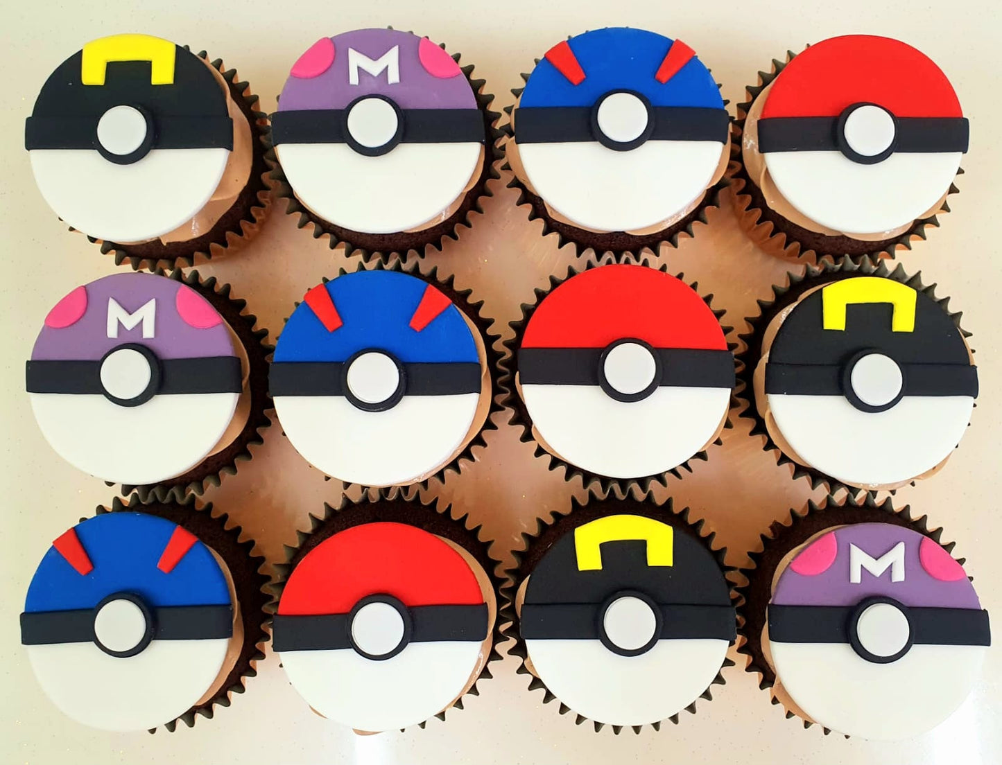 Pokeball Cupcakes (Box of 12)