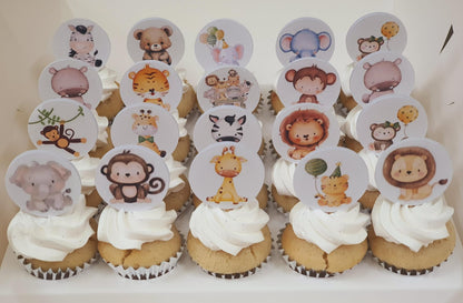 Printed Toothpick toppers Mini Cupcakes (Box of 20)