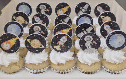 Printed Toothpick toppers Mini Cupcakes (Box of 20)