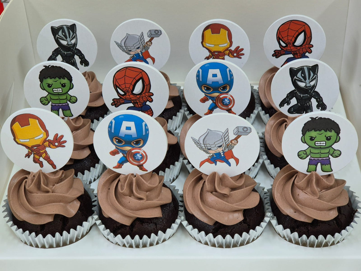 Printed Toothpick Topper Cupcakes (Box of 12)