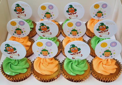 Printed Toothpick Topper Cupcakes (Box of 12)