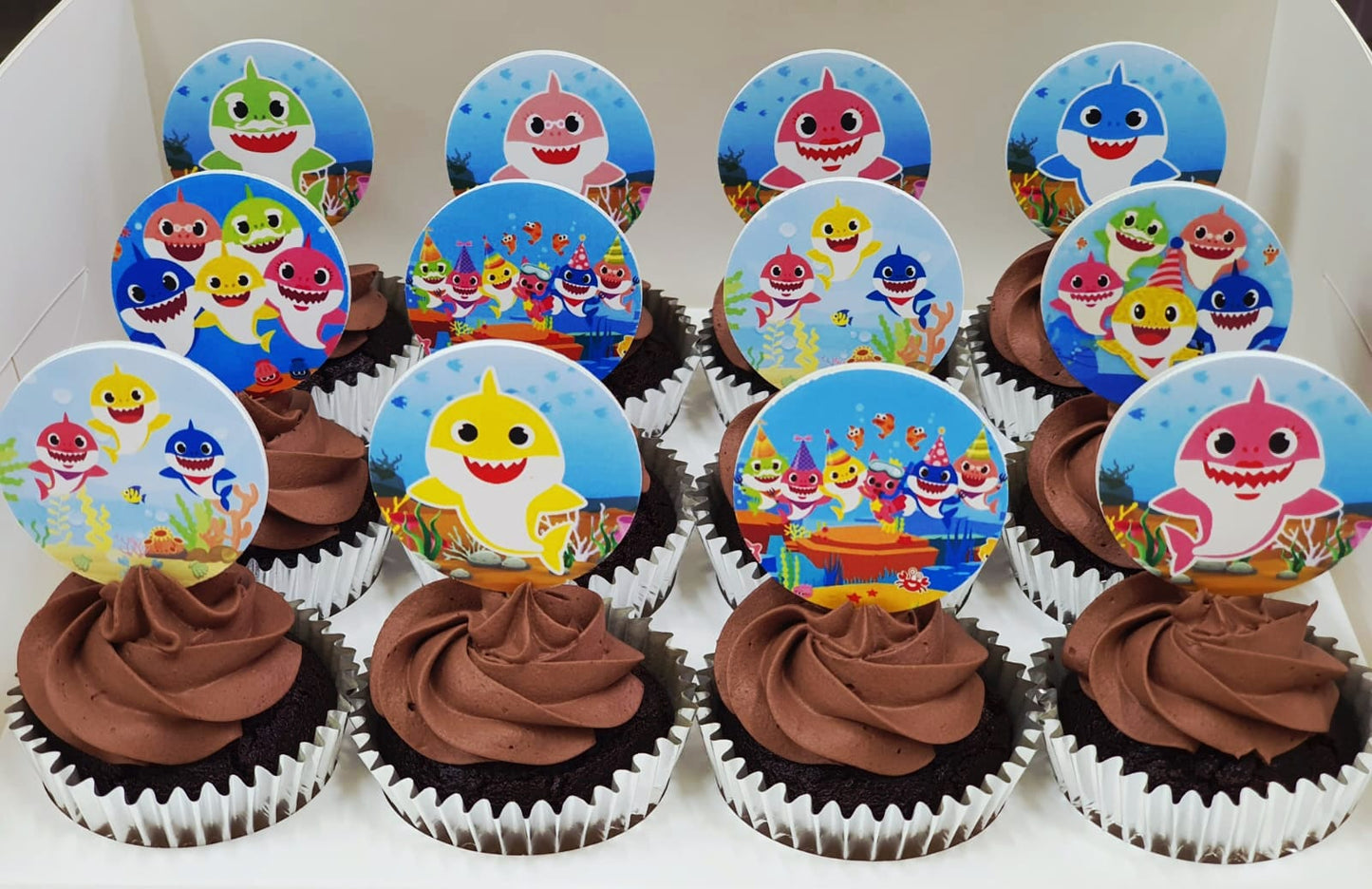 Printed Toothpick Topper Cupcakes (Box of 12)