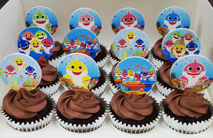 Printed Toothpick Topper Cupcakes (Box of 12)