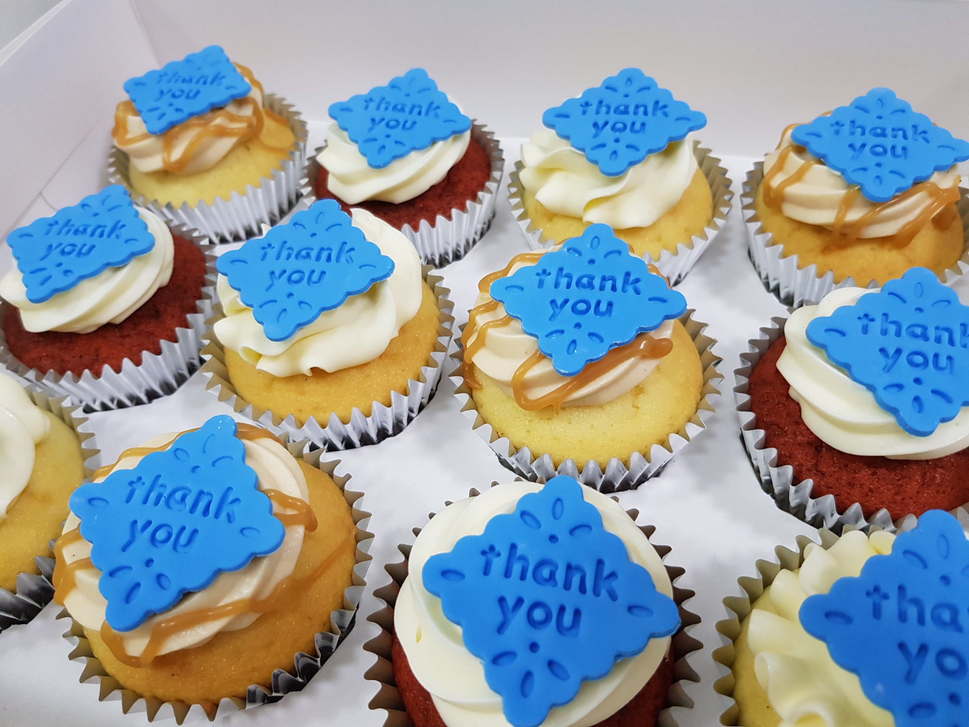 Thank You Cupcakes (Box of 12) - Cuppacakes - Singapore's Very Own Cupcakes Shop