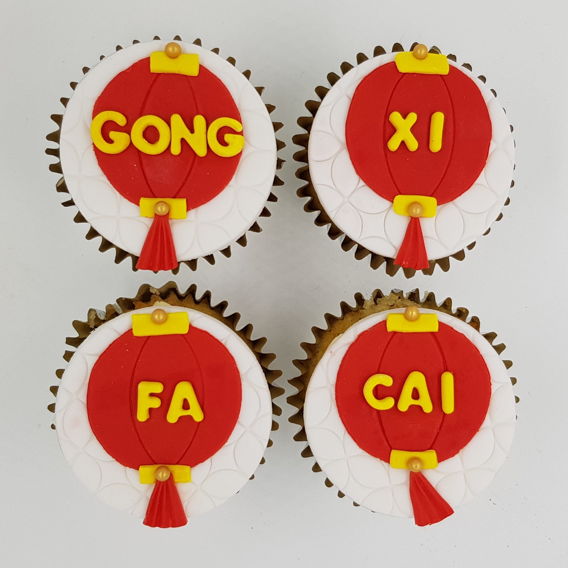 CNY Cupcakes - Auspicious Beginnings (Box of 12) - Cuppacakes - Singapore's Very Own Cupcakes Shop