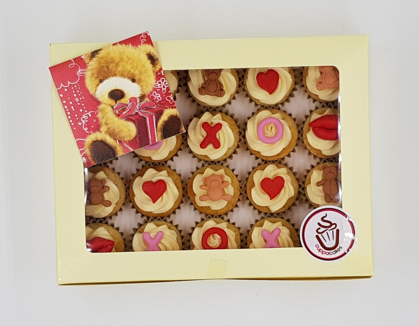 Valentine's Day Mini Cupcake Set - Hugs and Kisses - Cuppacakes - Singapore's Very Own Cupcakes Shop