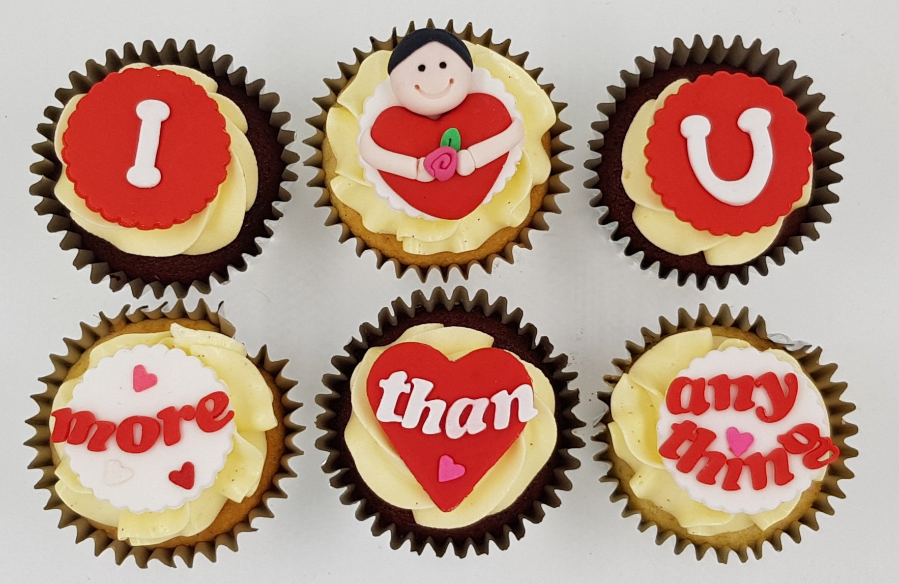 Valentine's Day Cupcake Set - I Love You More Than Anything - For Her - Cuppacakes - Singapore's Very Own Cupcakes Shop