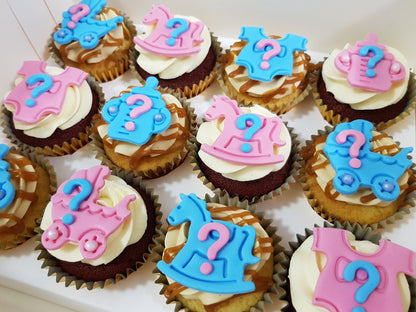 Gender Reveal Cupcakes (Box of 12) - Cuppacakes - Singapore's Very Own Cupcakes Shop