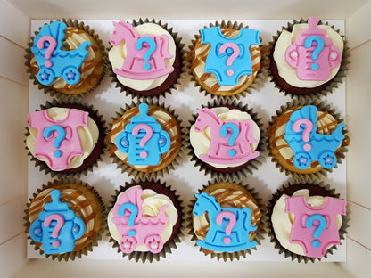 Gender Reveal Cupcakes (Box of 12) - Cuppacakes - Singapore's Very Own Cupcakes Shop