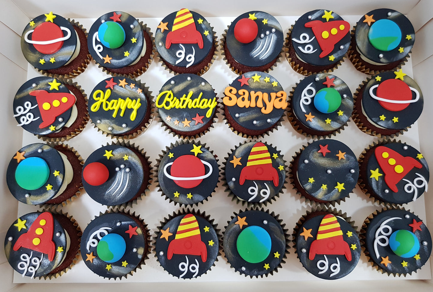 Galaxy Cupcakes (Box of 12) - Cuppacakes - Singapore's Very Own Cupcakes Shop