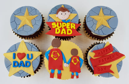 Father's Day Cupcake Set - Dad, My Hero - Cuppacakes - Singapore's Very Own Cupcakes Shop