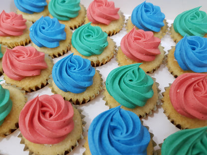 Assorted Colour Frosting Mini Cupcakes (Box of 20) - Cuppacakes - Singapore's Very Own Cupcakes Shop