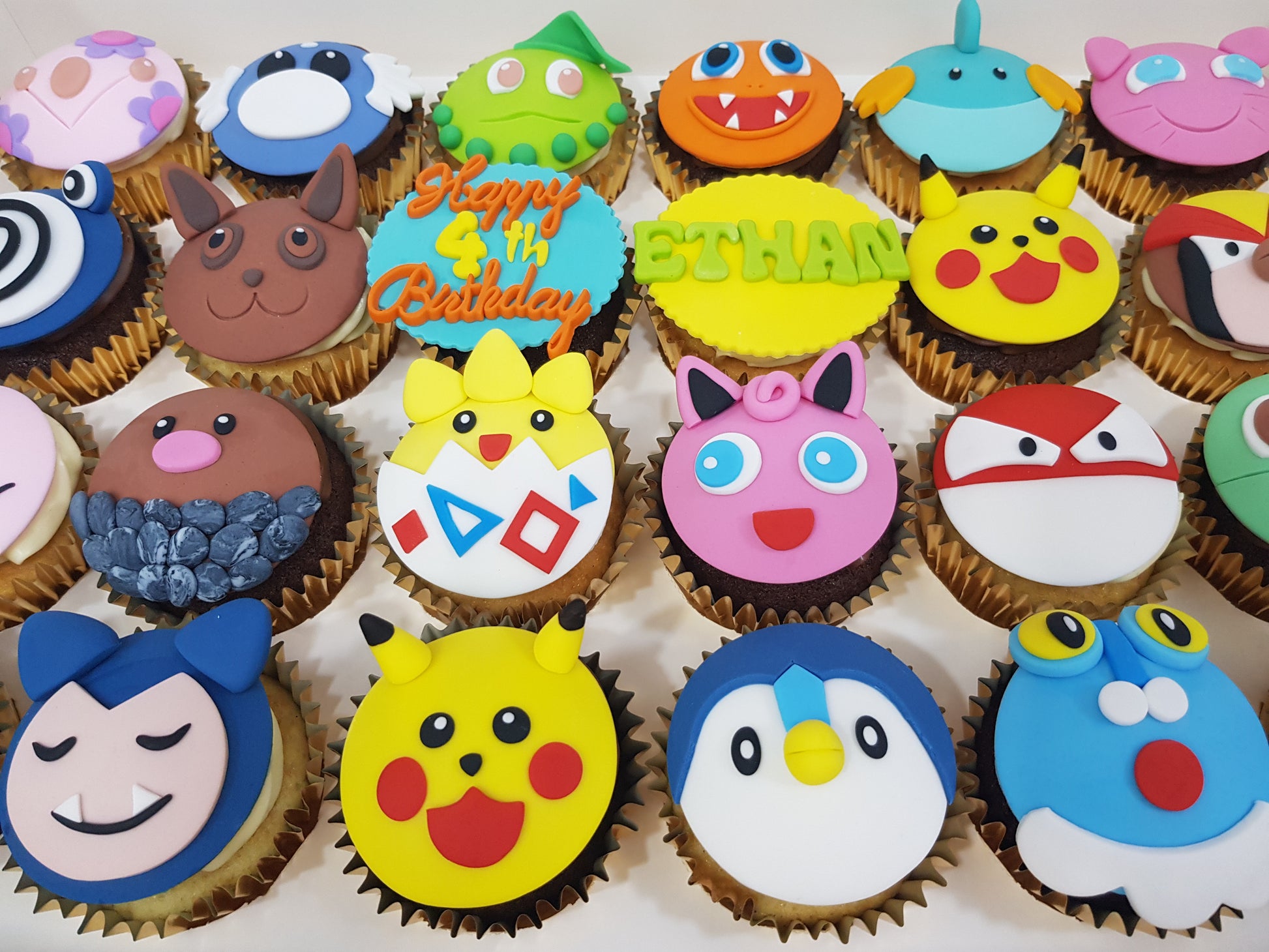 Pokemon Cupcakes (Box of 12) - Cuppacakes - Singapore's Very Own Cupcakes Shop