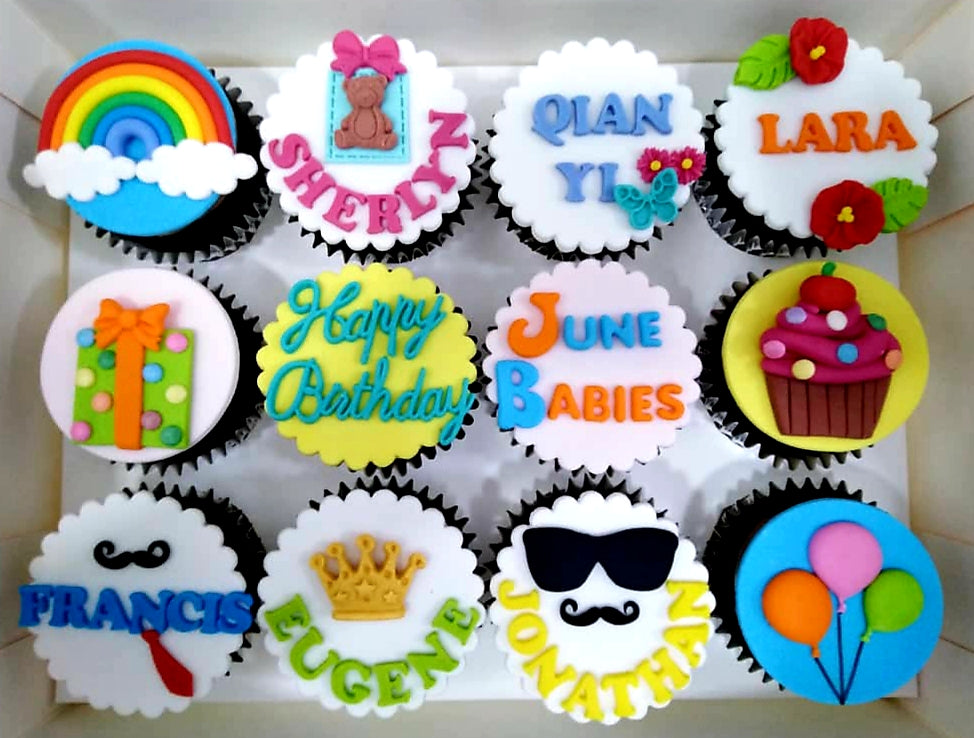 Wordings of your choice (Box of 12) - Cuppacakes - Singapore's Very Own Cupcakes Shop