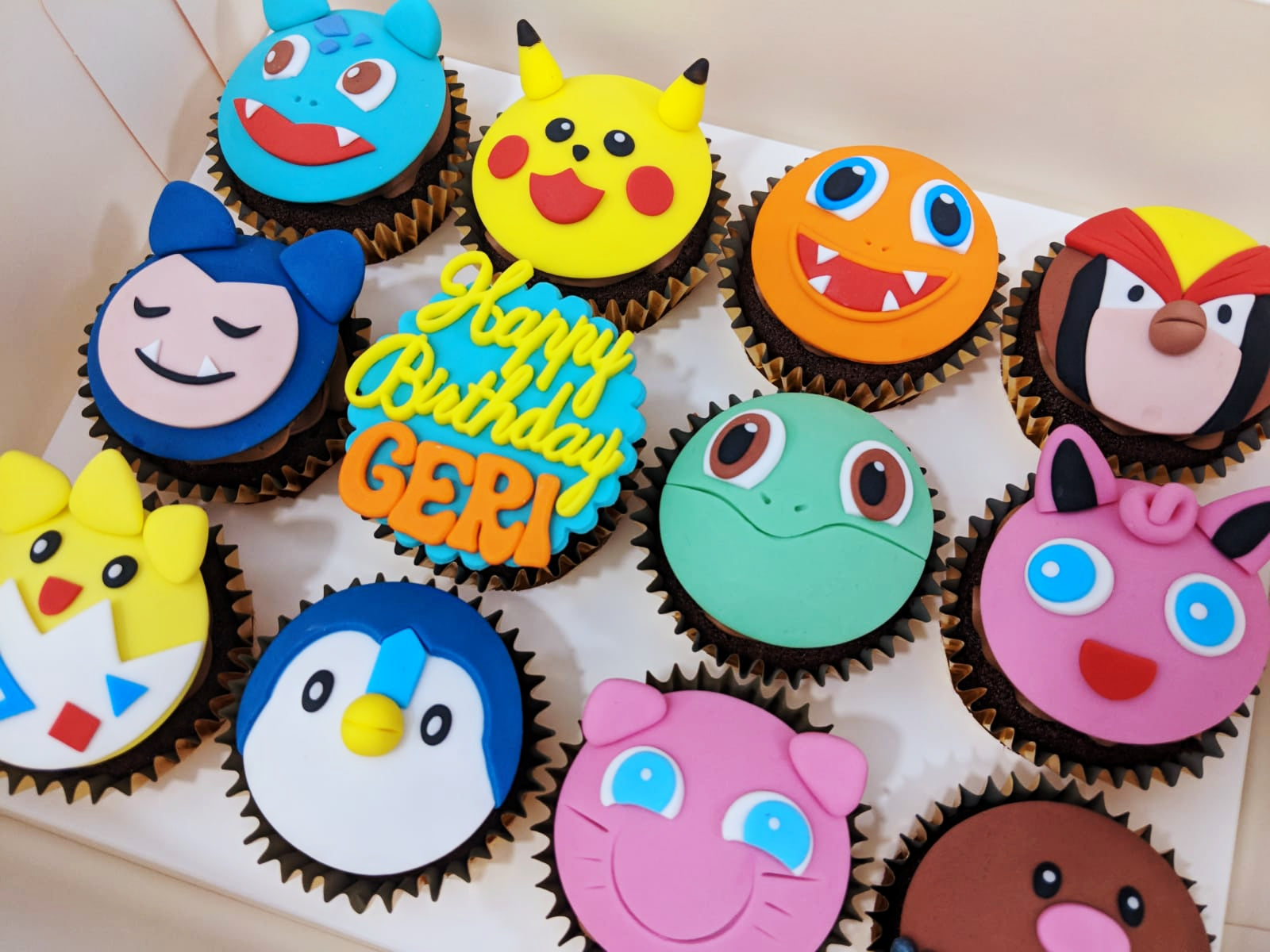 Pokemon Cupcakes (Box of 12) - Cuppacakes - Singapore's Very Own Cupcakes Shop