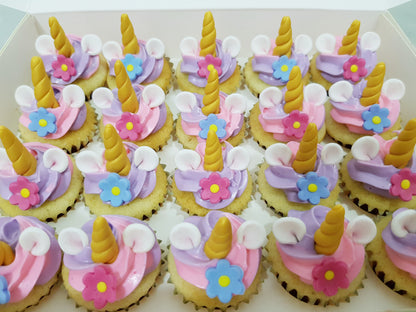 Unicorn Mini Cupcakes (Box of 20) - Cuppacakes - Singapore's Very Own Cupcakes Shop