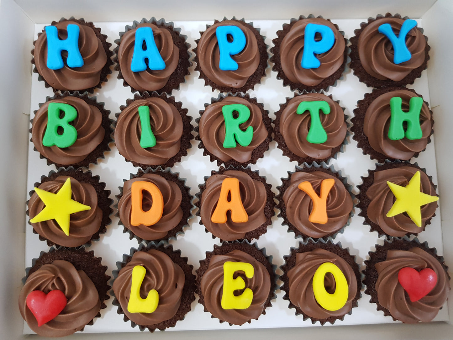 Alphabets Mini Cupcakes (Box of 20)