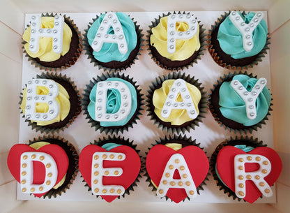 Alphabet Cupcakes (Box of 12)