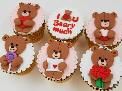 Valentine's Day Cupcake Set - Beary Love - Cuppacakes - Singapore's Very Own Cupcakes Shop