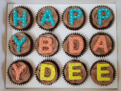 Alphabet Cupcakes (Box of 12)