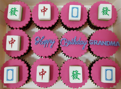 Mahjong Cupcakes (Box of 12)