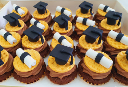 Graduation Mini Cupcakes (Box of 20)