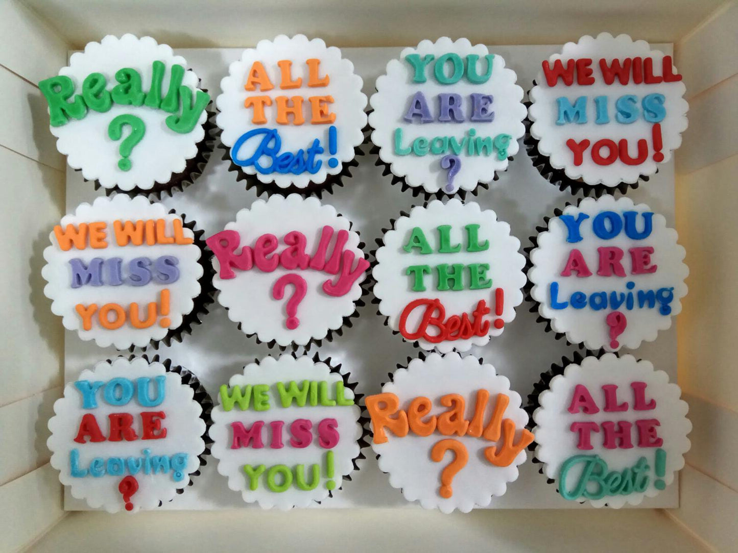 Wordings of your choice (Box of 12) - Cuppacakes - Singapore's Very Own Cupcakes Shop