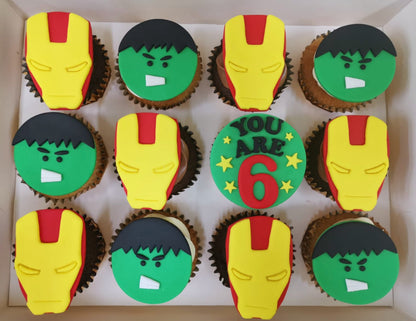 Superhero Cupcakes (Box of 12)