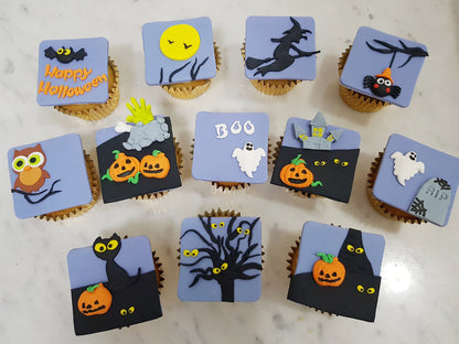 Halloween Cupcakes - Night of Halloween (Box of 12) - Cuppacakes - Singapore's Very Own Cupcakes Shop